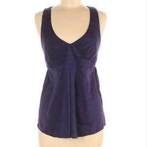 Elie Tahari halter Silk Top Size M eggplant